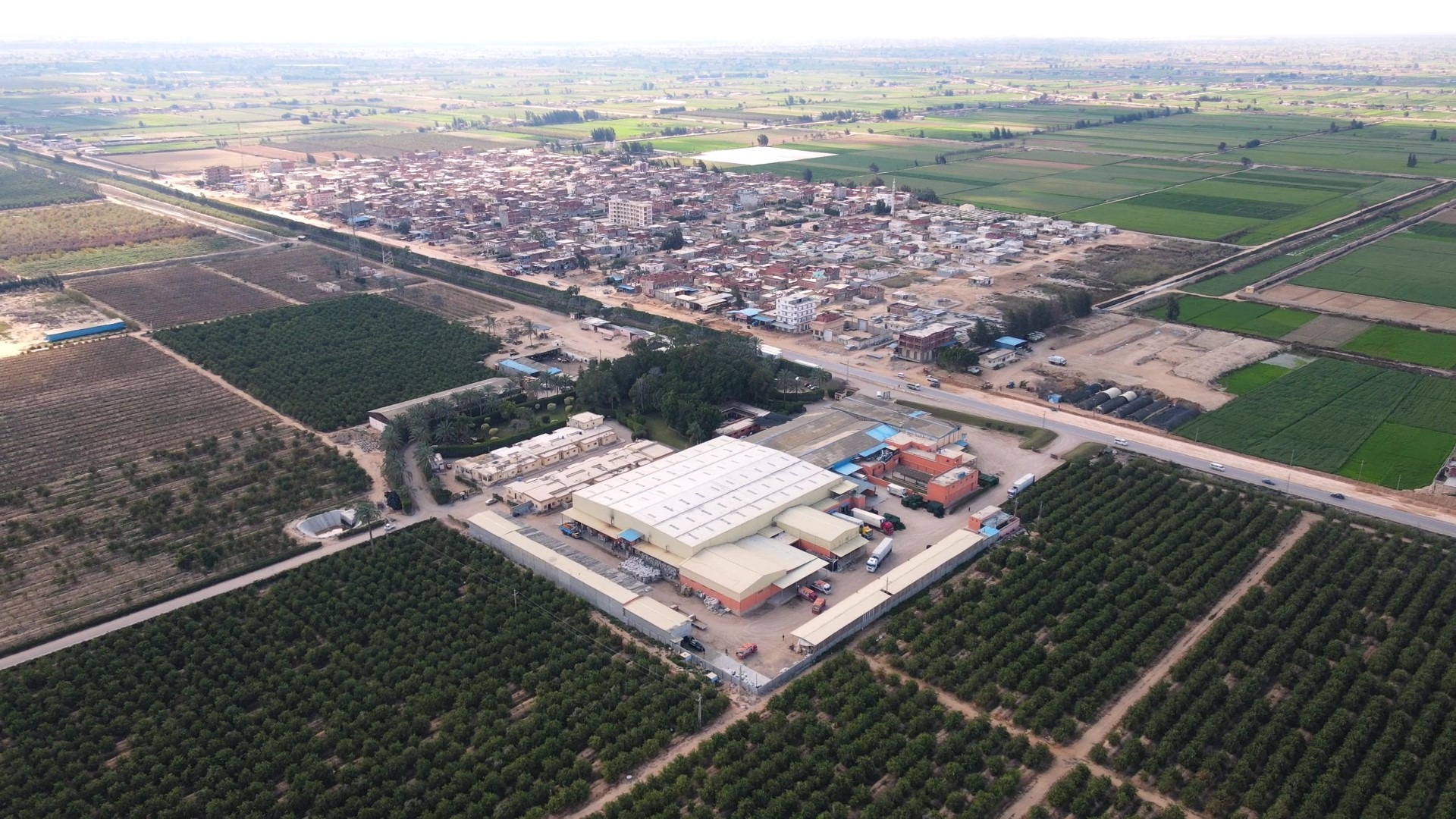 Capital Agro packhouse aerial view