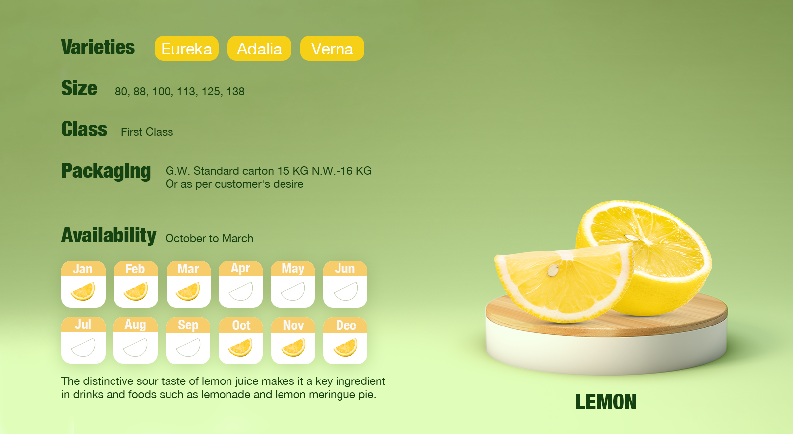 Lemon Calendar